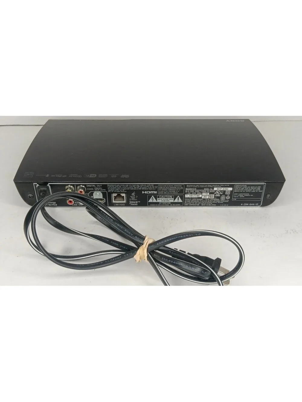 Sony BDP-S390 Blu-Ray Player WiFi  W/OEM Remote Tested Works